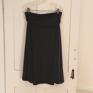 Moda International Victoria's Secret black foldover waist skirt L